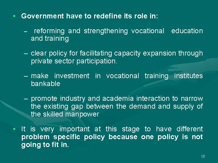 STATUS OF EDUCATION AND VOCATIONAL EDUCATION IN INDIA