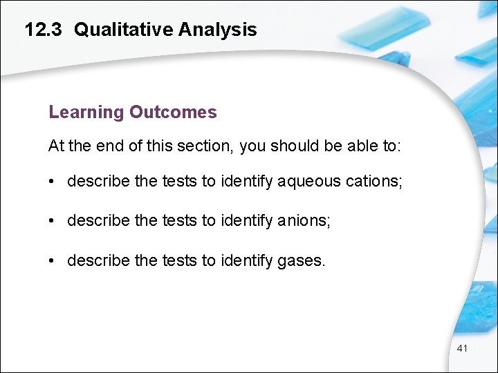 12. 3 Qualitative Analysis Learning Outcomes At the end of this section, you should