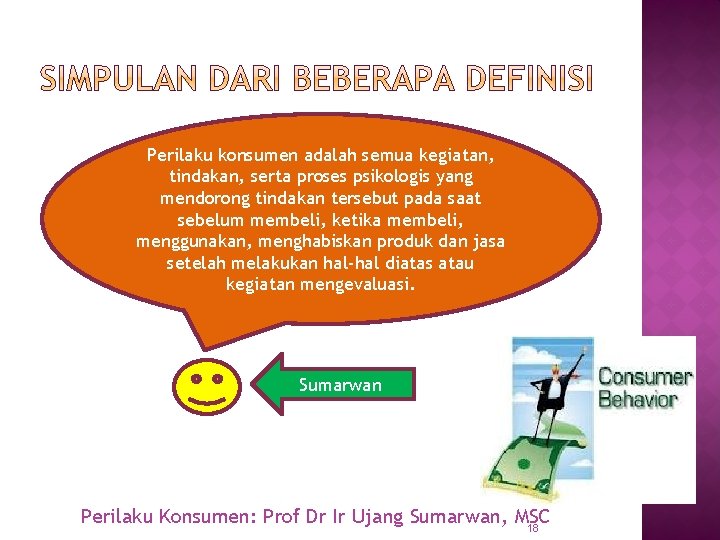 Perilaku konsumen adalah semua kegiatan, tindakan, serta proses psikologis yang mendorong tindakan tersebut pada