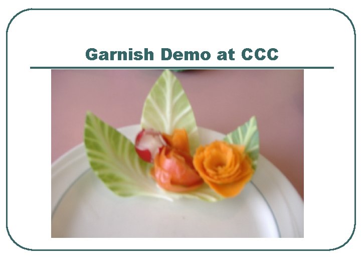 Garnish Demo at CCC 