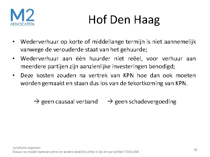 Hof Den Haag • Wederverhuur op korte of middellange termijn is niet aannemelijk vanwege Hof Den Haag • Wederverhuur op korte of middellange termijn is niet aannemelijk vanwege