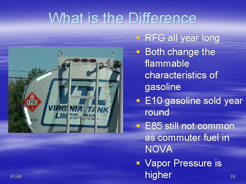 What is the Difference RGM § RFG all year long § Both change the