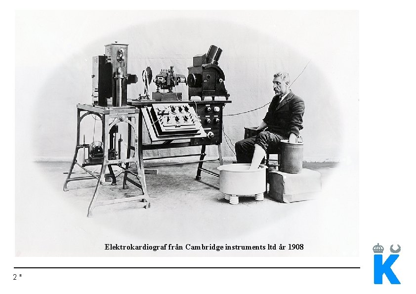 Elektrokardiograf från Cambridge instruments ltd år 1908 2* 