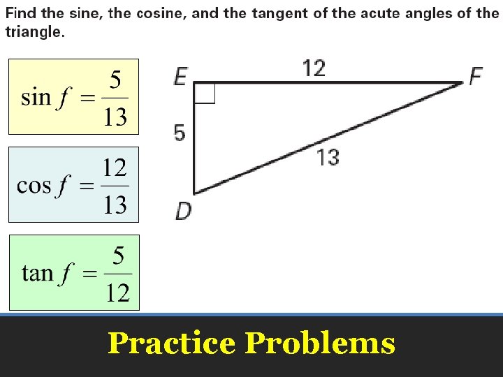 Practice Problems 