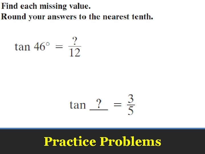 Practice Problems 