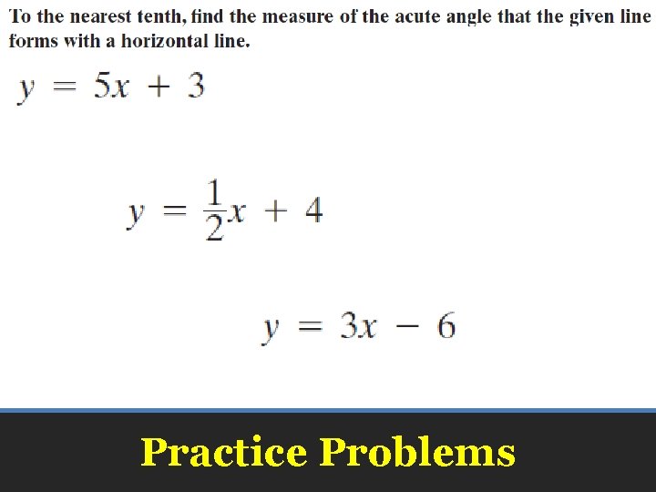 Practice Problems 