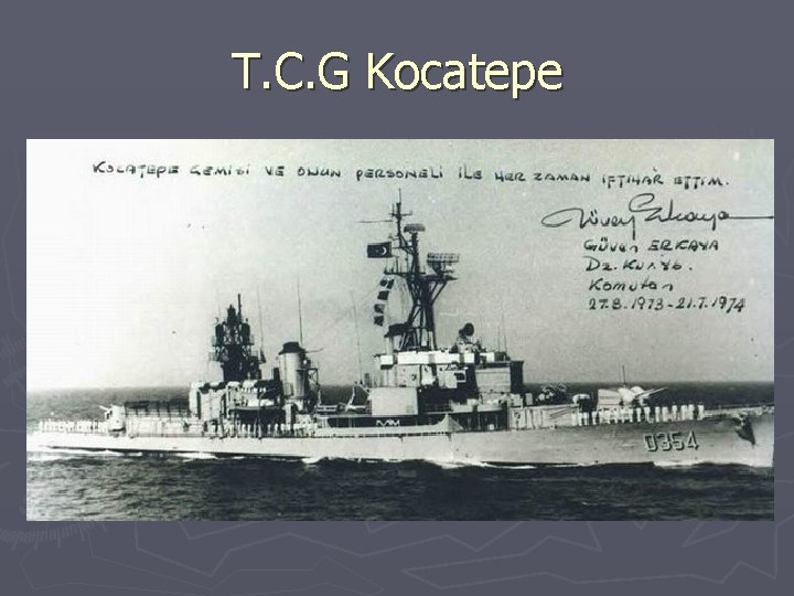 T. C. G Kocatepe 