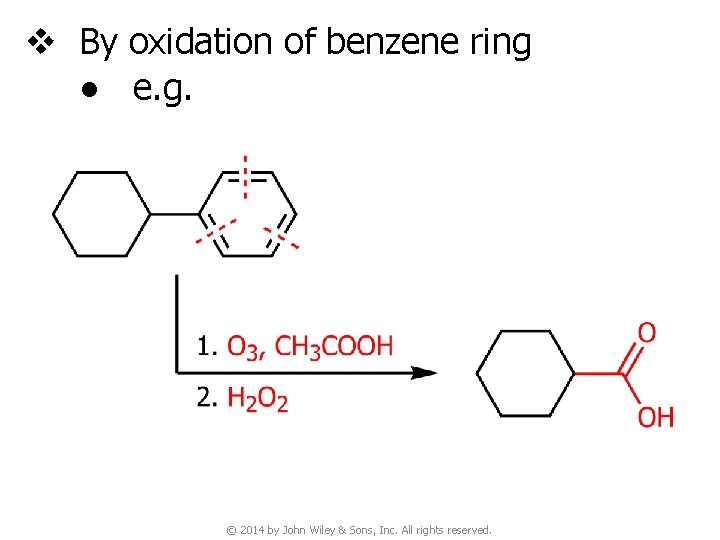 v By oxidation of benzene ring ● e. g. © 2014 by John Wiley
