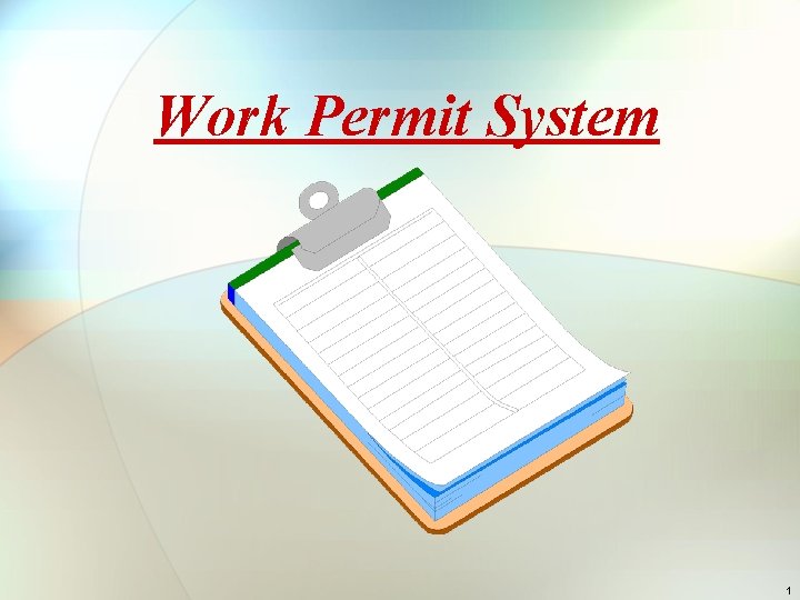 Work Permit System 1 