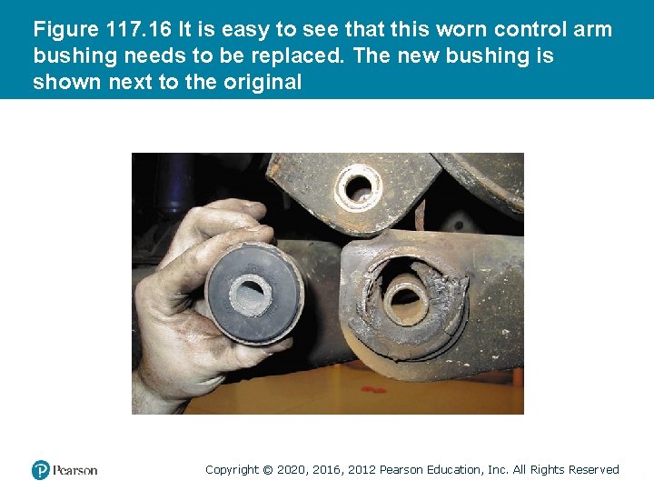 Figure 117. 16 It is easy to see that this worn control arm bushing