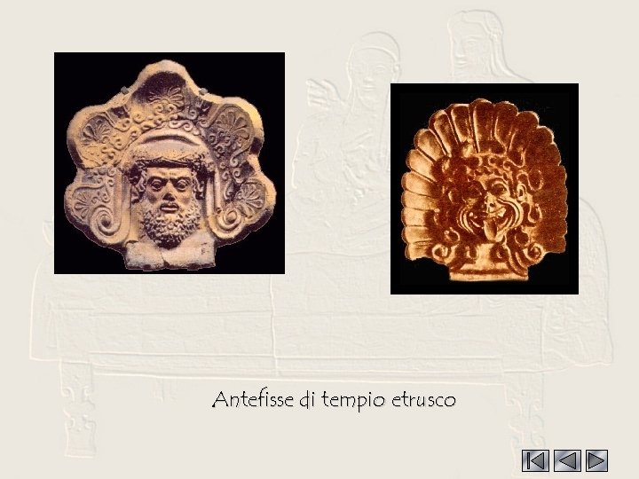 Antefisse di tempio etrusco 