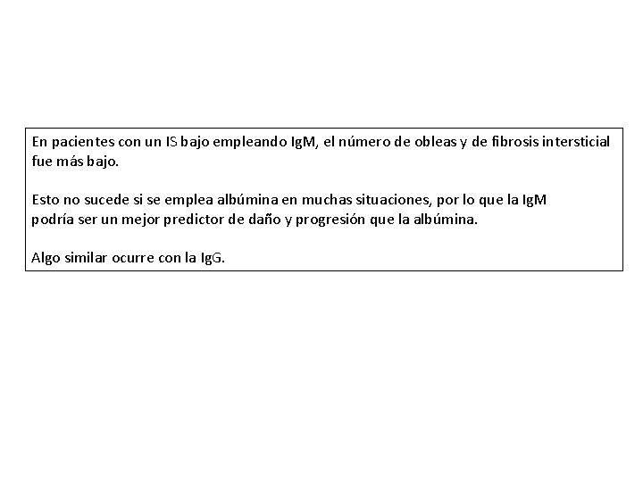En pacientes con un IS bajo empleando Ig. M, el número de obleas y
