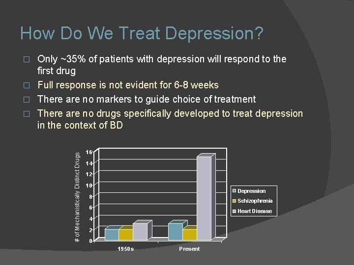 How Do We Treat Depression? Only ~35% of patients with depression will respond to How Do We Treat Depression? Only ~35% of patients with depression will respond to