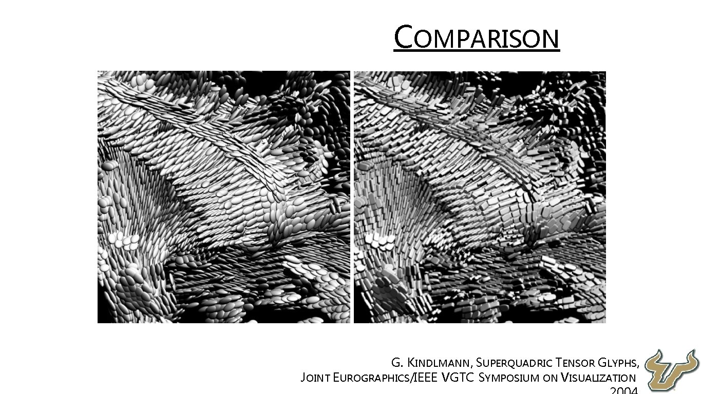  • COMPARISON • G. KINDLMANN, SUPERQUADRIC TENSOR GLYPHS, • JOINT EUROGRAPHICS/IEEE VGTC SYMPOSIUM