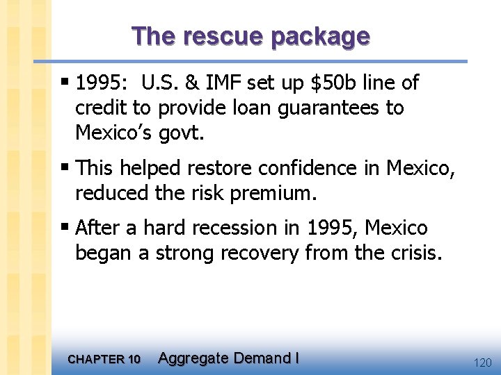 The rescue package § 1995: U. S. & IMF set up $50 b line