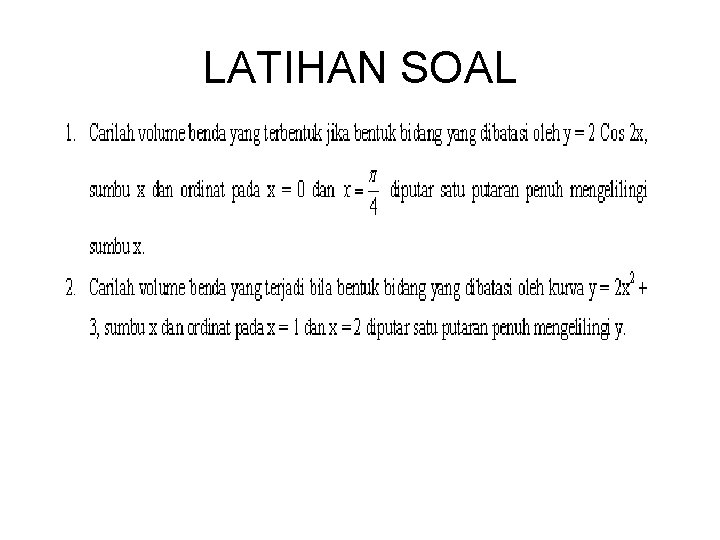 LATIHAN SOAL 