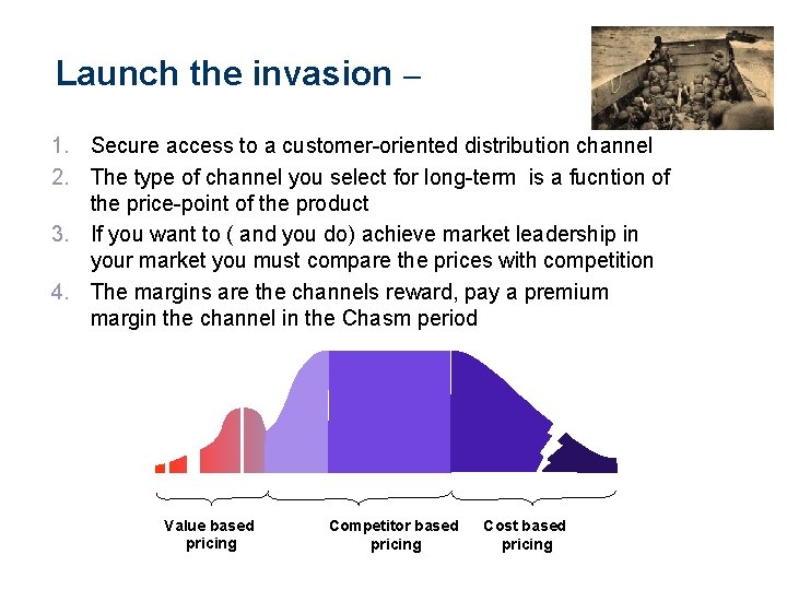 Launch the invasion – 1. Secure access to a customer-oriented distribution channel 2. The