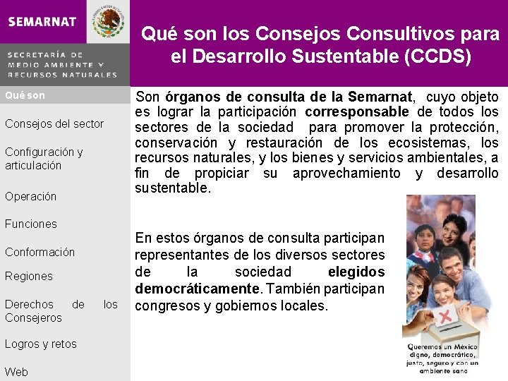 Qué son los Consejos Consultivos para el Desarrollo Sustentable (CCDS) Qué son Consejos del