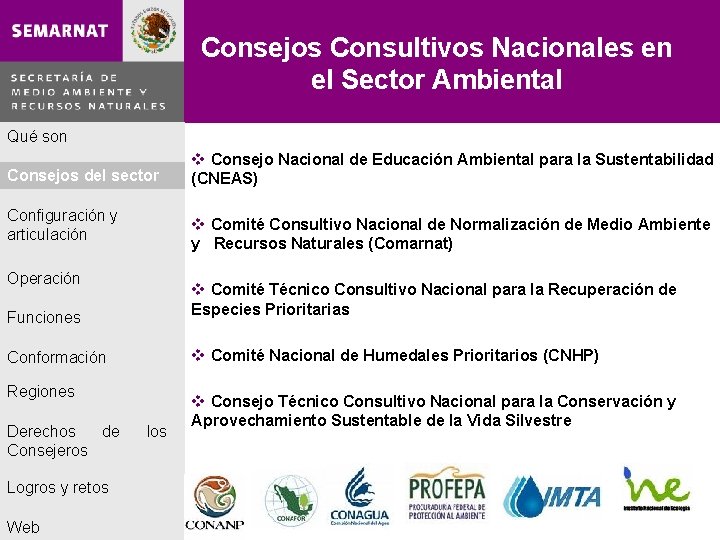 Consejos Consultivos Nacionales en el Sector Ambiental Qué son Consejos delsector Configuración y articulación