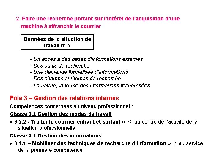 2. Faire une recherche portant sur l’intérêt de l’acquisition d’une machine à affranchir 2. Faire une recherche portant sur l’intérêt de l’acquisition d’une machine à affranchir