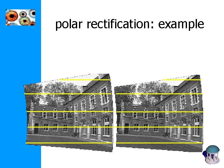 polar rectification: example polar rectification: example