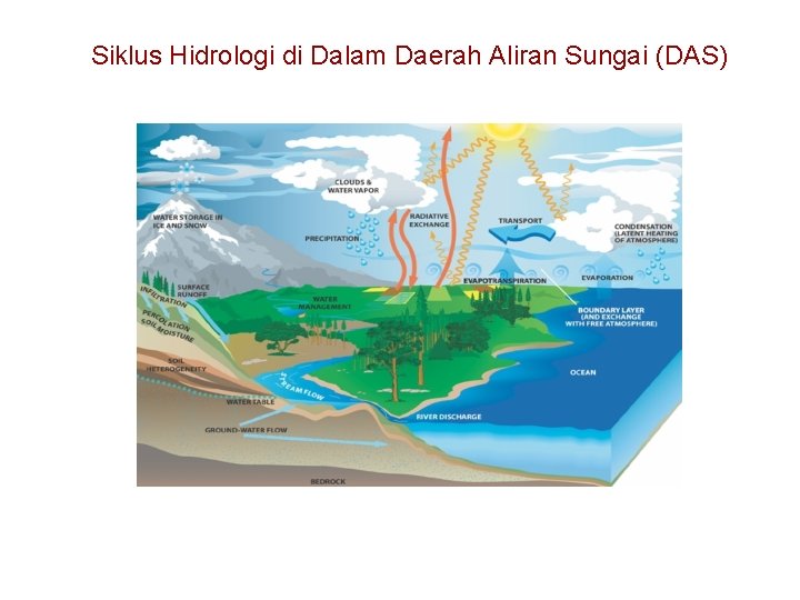 Siklus Hidrologi di Dalam Daerah Aliran Sungai (DAS) 