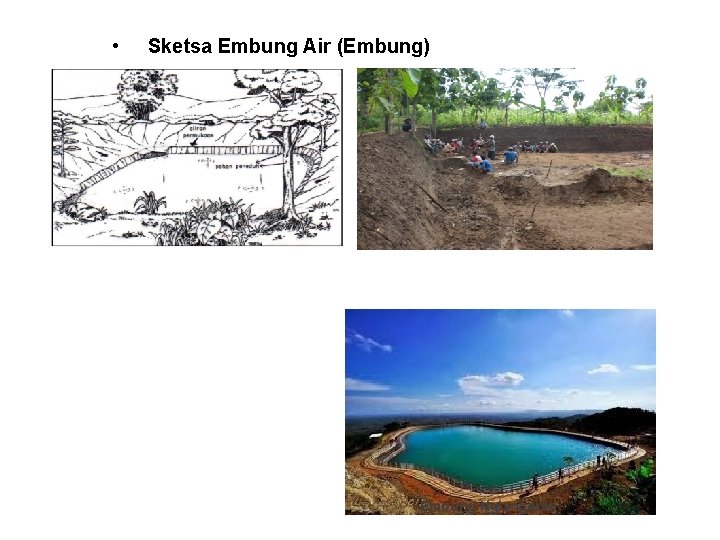  • Sketsa Embung Air (Embung) Embung Nglangeran 