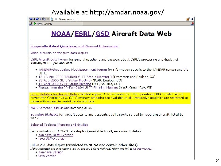 Available at http: //amdar. noaa. gov/ 3 