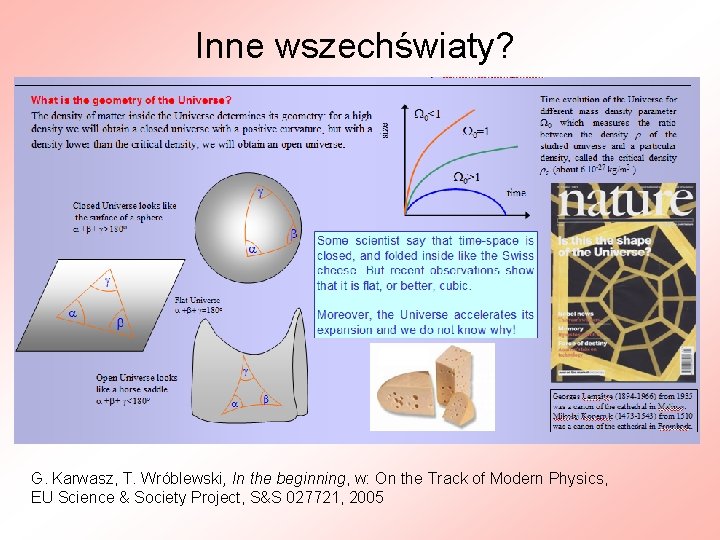 Inne wszechświaty? G. Karwasz, T. Wróblewski, In the beginning, w: On the Track of