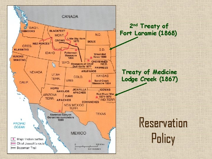 2 nd Treaty of Fort Laramie (1868) Treaty of Medicine Lodge Creek (1867) Reservation
