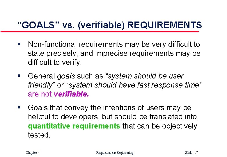 Chapter 4 Requirements Engineering Slide 1 Topics covered