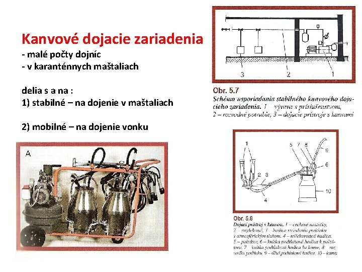 Kanvové dojacie zariadenia - malé počty dojníc - v karanténnych maštaliach delia s a