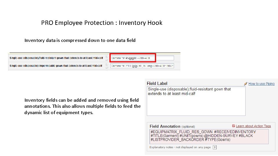 PRO Employee Protection : Inventory Hook Inventory data is compressed down to one data PRO Employee Protection : Inventory Hook Inventory data is compressed down to one data