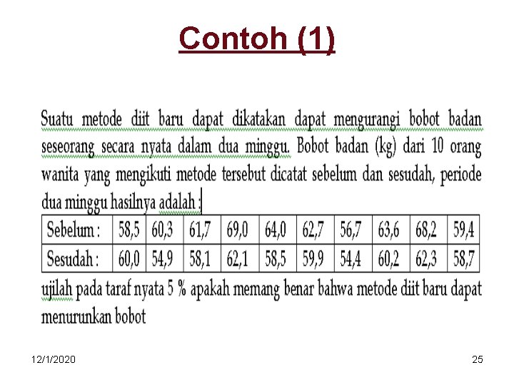 Contoh (1) 12/1/2020 25 