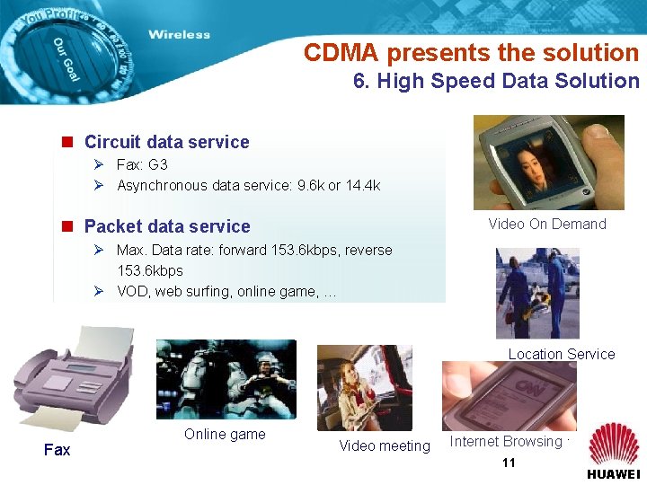 Innovation Never Stops CDMA 2000 Enhancing your fixed