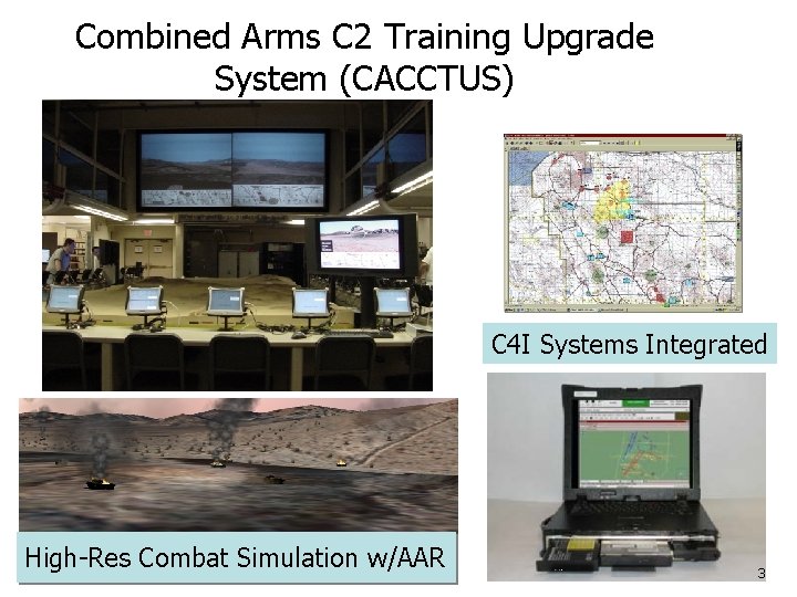 Combined Arms C 2 Training Upgrade System CACCTUS
