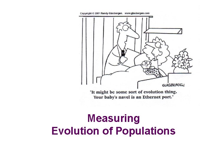 Measuring Evolution of Populations 