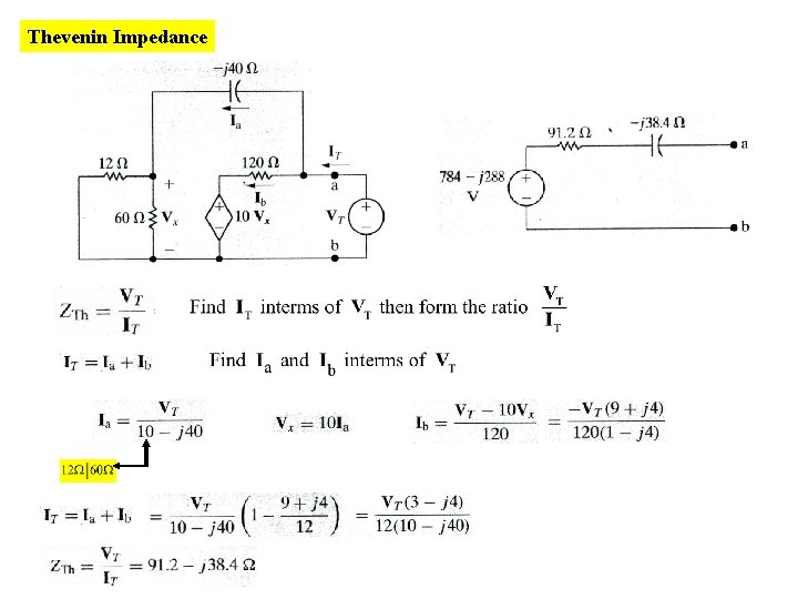 Thevenin Impedance 