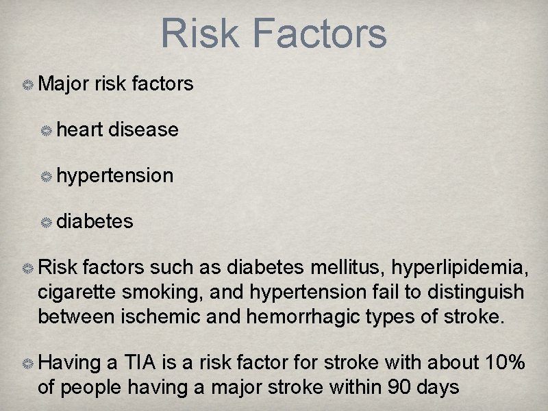 Risk Factors Major risk factors heart disease hypertension diabetes Risk factors such as diabetes Risk Factors Major risk factors heart disease hypertension diabetes Risk factors such as diabetes
