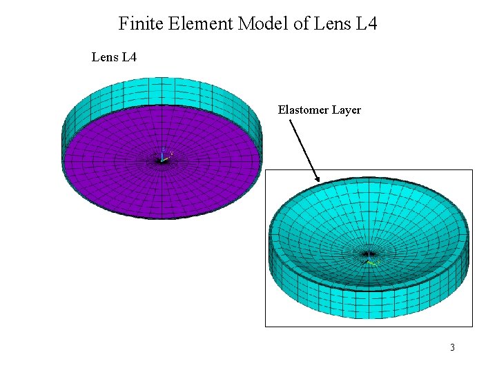 Finite Element Model of Lens L 4 Elastomer Layer 3 