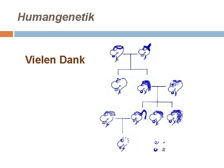 Humangenetik Vielen Dank 