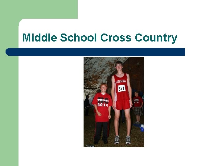Middle School Cross Country 
