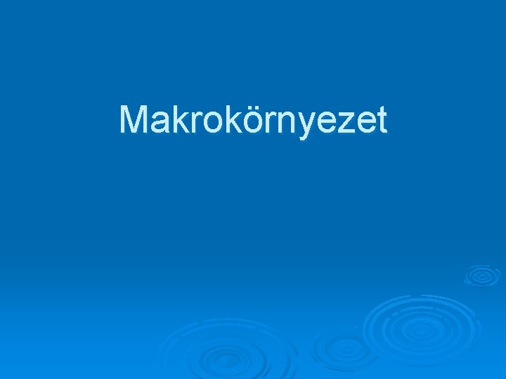 Makrokörnyezet 