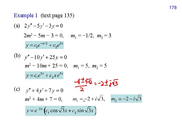 178 Example 1 (text page 135) (a) 2 m 2 − 5 m −