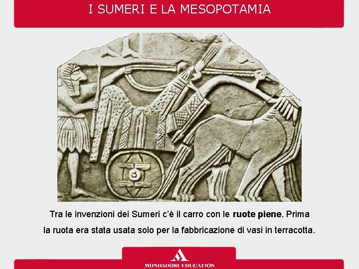 I SUMERI E LA MESOPOTAMIA Tra le invenzioni dei Sumeri c’è il carro con