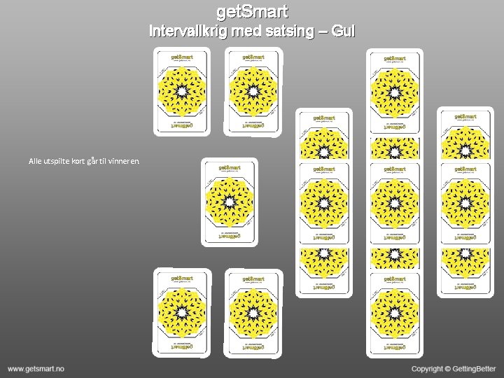 get. Smart Intervallkrig med satsing – Gul Alle utspilte kort går til vinneren. 