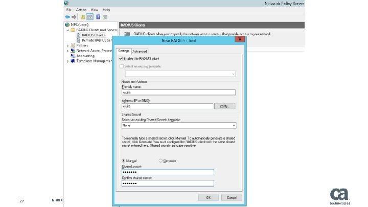 27 © 2014 CA. ALL RIGHTS RESERVED. CA CONFIDENTIAL AND PROPRIETARY INFORMATION; FOR INTERNAL
