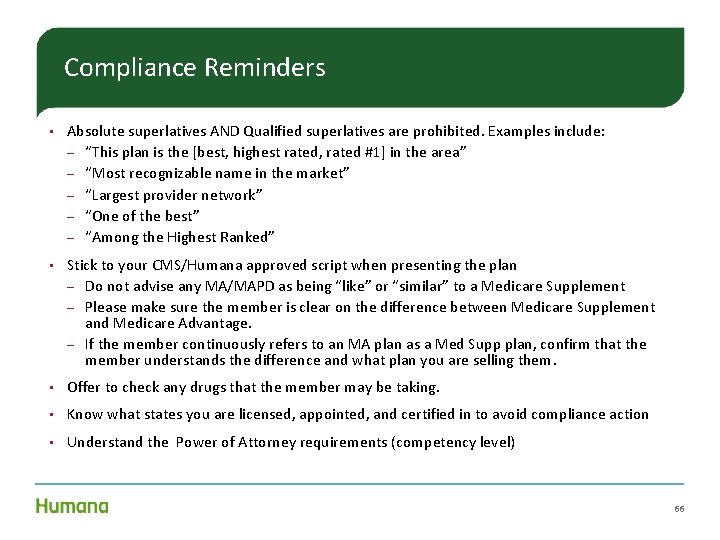 Compliance Reminders • Absolute superlatives AND Qualified superlatives are prohibited. Examples include: – “This Compliance Reminders • Absolute superlatives AND Qualified superlatives are prohibited. Examples include: – “This