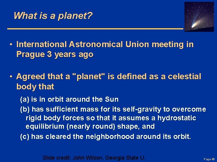 What is a planet? • International Astronomical Union meeting in Prague 3 years ago