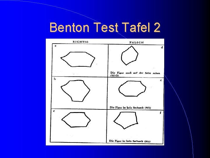 Benton Test Tafel 2 Benton Test Tafel 2